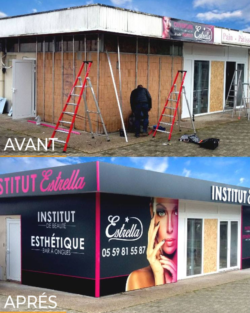 enseigne commerciale esthéticienne